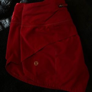 Red Lululemon Shorts